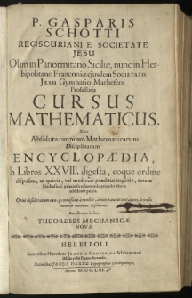 [...] Cursus mathematicus [...] Accesserunt in fine theoreses mechanicae novae (a Adamo Adamando Kochański)