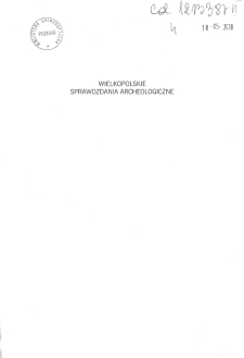 Wielkopolskie Sprawozdania Archeologiczne 2010 T.11
