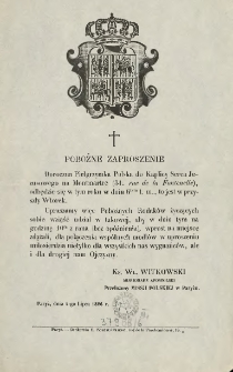 [Zaproszenie Inc.:] " Doroczna Pielgrzymka Polska do Kaplicy Serca Jezusowego ..."