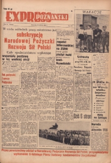 Express Poznański 1951.06.24 Nr173 zawiera Dodatek Sportowy