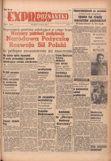 Express Poznański 1951.06.25 Nr174 zawiera Dodatek Sportowy