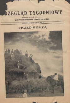 Przegląd Tygodniowy: bezpłatny dodatek ilustrowany Głosu Leszczyńskiego i Głosu Polskiego 1928.08.12