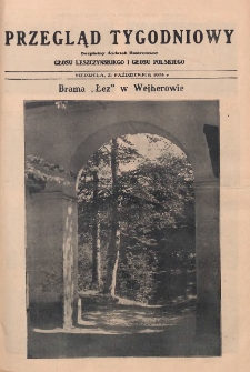 Przegląd Tygodniowy: bezpłatny dodatek ilustrowany Głosu Leszczyńskiego i Głosu Polskiego 1928.10.21