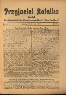 Przyjaciel Rolnika: bezpłatny dodatek do Głosu Leszczyńskiego i Głosu Polskiego 1929.05.24 R.2 Nr21