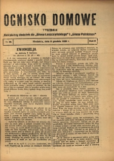 Ognisko Domowe: bezpłatny dodatek do "Głosu Leszczyńskiego" 1928.12.09 R.4 Nr50