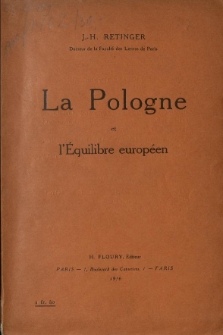 La Pologne et l'&eacute;quilibre europ&eacute;en