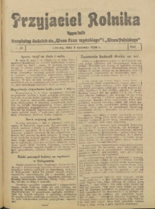 Przyjaciel Rolnika: bezpłatny dodatek do Głosu Leszczyńskiego i Głosu Polskiego 1930.06.06 R.3 Nr22