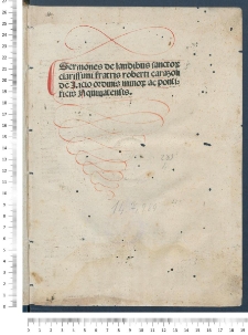 Sermones de laudibus sanctorum