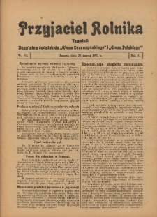 Przyjaciel Rolnika: bezpłatny dodatek do Głosu Leszczyńskiego i Głosu Polskiego 1931.03.20 R.4 Nr12