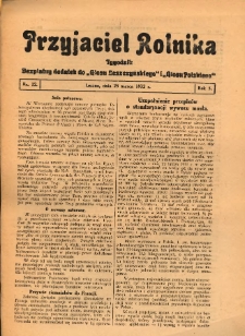 Przyjaciel Rolnika: bezpłatny dodatek do Głosu Leszczyńskiego i Głosu Polskiego 1932.03.25 R.5 Nr12