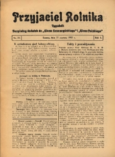 Przyjaciel Rolnika: bezpłatny dodatek do Głosu Leszczyńskiego i Głosu Polskiego 1932.06.17 R.5 Nr23