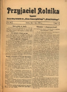 Przyjaciel Rolnika: bezpłatny dodatek do Głosu Leszczyńskiego i Głosu Polskiego 1932.07.08 R.5 Nr26