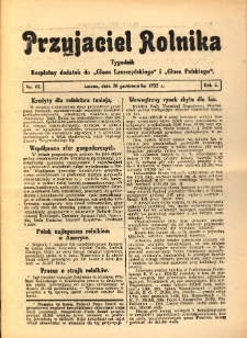 Przyjaciel Rolnika: bezpłatny dodatek do Głosu Leszczyńskiego i Głosu Polskiego 1932.10.28 R.5 Nr42