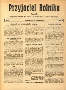 Przyjaciel Rolnika: bezpłatny dodatek do Głosu Leszczyńskiego i Głosu Polskiego 1933.02.25 R.6 Nr8