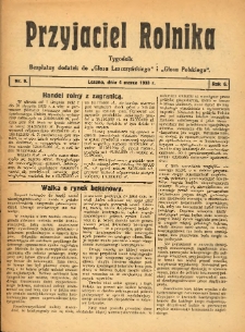 Przyjaciel Rolnika: bezpłatny dodatek do Głosu Leszczyńskiego i Głosu Polskiego 1933.03.04 R.6 Nr9