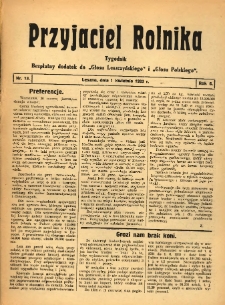 Przyjaciel Rolnika: bezpłatny dodatek do Głosu Leszczyńskiego i Głosu Polskiego 1933.04.01 R.6 Nr13