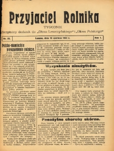 Przyjaciel Rolnika: bezpłatny dodatek do Głosu Leszczyńskiego i Głosu Polskiego 1934.06.10 R.7 Nr23