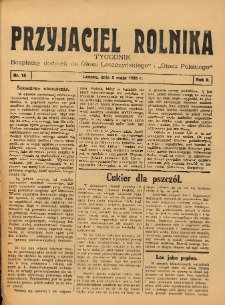 Przyjaciel Rolnika: bezpłatny dodatek do Głosu Leszczyńskiego i Głosu Polskiego 1935.05.05 R.8 Nr18