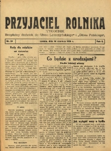 Przyjaciel Rolnika: bezpłatny dodatek do Głosu Leszczyńskiego i Głosu Polskiego 1935.06.16 R.8 Nr24