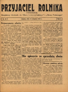 Przyjaciel Rolnika: bezpłatny dodatek do Głosu Leszczyńskiego i Głosu Polskiego 1935.08.18 R.8 Nr33