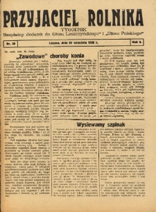 Przyjaciel Rolnika: bezpłatny dodatek do Głosu Leszczyńskiego i Głosu Polskiego 1935.09.22 R.8 Nr38