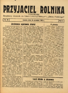 Przyjaciel Rolnika: bezpłatny dodatek do Głosu Leszczyńskiego i Głosu Polskiego 1935.09.29 R.8 Nr39