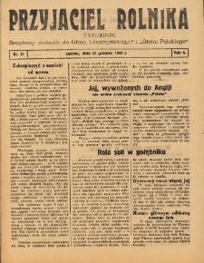 Przyjaciel Rolnika: bezpłatny dodatek do Głosu Leszczyńskiego i Głosu Polskiego 1935.12.22 R.8 Nr51