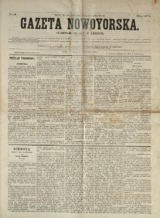 Gazeta Nowoyorska. Czasopismo Polskie w Ameryce. 1874.01.24 No 4