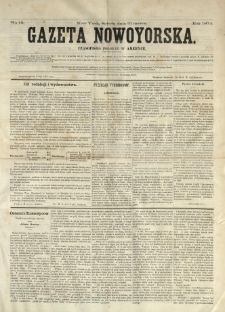 Gazeta Nowoyorska. Czasopismo Polskie w Ameryce. 1874.03.21 No 12