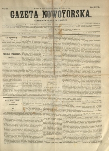 Gazeta Nowoyorska. Czasopismo Polskie w Ameryce. 1874.06.20 No 25