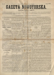 Gazeta Nowoyorska. Czasopismo Polskie w Ameryce. 1874.07.04 No 27