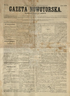 Gazeta Nowoyorska. Czasopismo Polskie w Ameryce. 1874.08.18 No 33