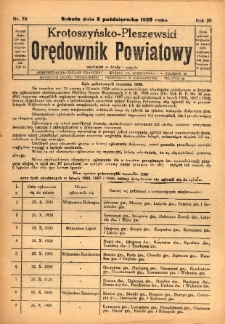Krotoszyńsko-Pleszewski Orędownik Powiatowy 1929.10.05 R.56 Nr79