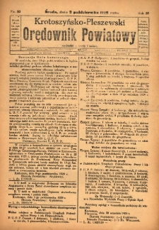 Krotoszyńsko-Pleszewski Orędownik Powiatowy 1929.10.09 R.56 Nr80