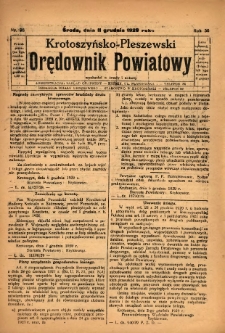 Krotoszyńsko-Pleszewski Orędownik Powiatowy 1929.12.11 R.56 Nr98