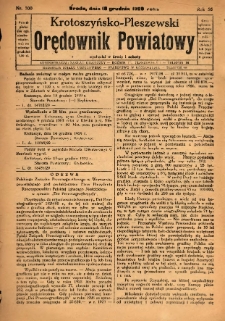 Krotoszyńsko-Pleszewski Orędownik Powiatowy 1929.12.18 R.56 Nr100