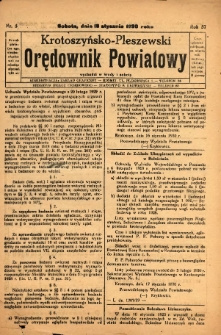 rotoszyńsko-Pleszewski Orędownik Powiatowy 1930.01.18 R.57 Nr5