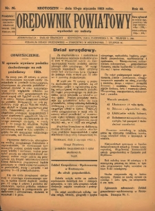 Orędownik Powiatowy 1923.01.13 R.48 Nr56
