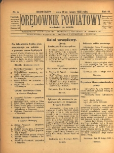 Orędownik Powiatowy 1923.02.24 R.48 Nr8