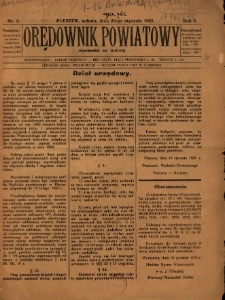 Orędownik Powiatowy 1923.01.20 R.2 Nr3