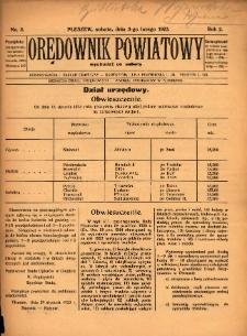 Orędownik Powiatowy 1923.02.03 R.2 Nr5
