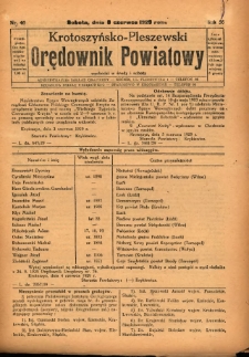 Krotoszyńsko-Pleszewski Orędownik Powiatowy 1929.06.08 R.56 Nr46