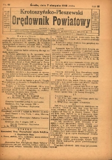 Krotoszyńsko-Pleszewski Orędownik Powiatowy 1929.08.07 R.56 Nr62