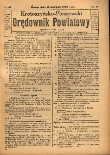Krotoszyńsko-Pleszewski Orędownik Powiatowy 1929.08.14 R.56 Nr64