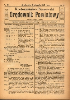 Krotoszyńsko-Pleszewski Orędownik Powiatowy 1929.08.21 R.56 Nr66