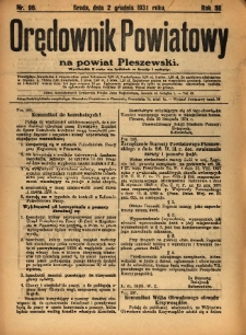 Orędownik Powiatowy na Powiat Pleszewski 1931.12.02 R.58 Nr96