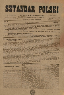 Sztandar Polski : dwutygodnik polityczno-ekonomiczno-społeczny. 1879.06.12 R.1 Nr.6