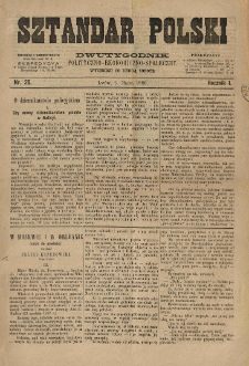Sztandar Polski : dwutygodnik polityczno-ekonomiczno-społeczny. 1880.03.06 R.1 Nr.25
