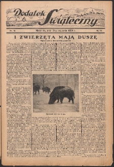 Dodatek świąteczny: tygodniowy dodatek do Gońca Nadwiślańskiego 1934.01.21 Nr16
