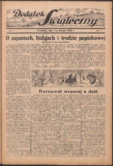 Dodatek świąteczny: tygodniowy dodatek do Gońca Nadwiślańskiego 1934.02.11 Nr7